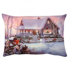 Hanah Home Vánoční dekorační polštář STARLIT 33x48 cm vícebarevný 