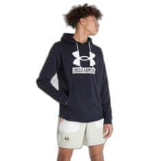 Under Armour Mikina Rival Terry Logo Hoodie Black/ Onyx White M M Černá