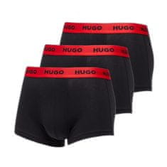 Hugo Boss Boxerky Trunk 3 Pack Black/ Red S S Černá