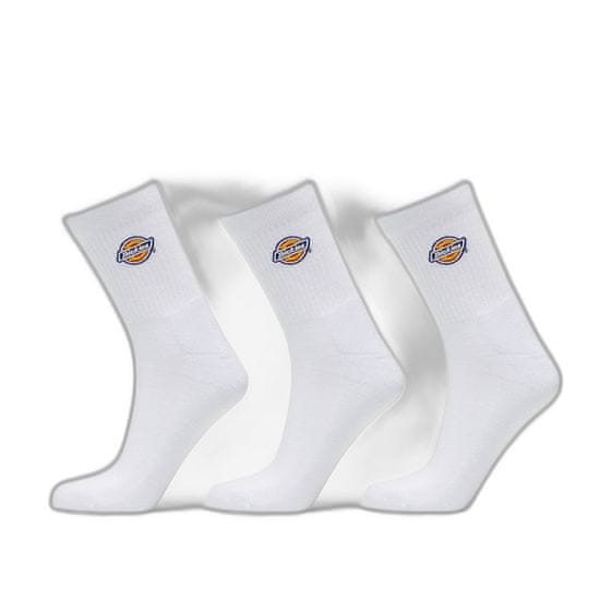 Dickies Ponožky Valley Grove Socks 3-Pack White 39-42