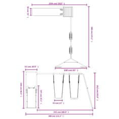Vidaxl Dětské hřiště na zahradu masivní dřevo douglasky