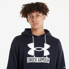 Under Armour Mikina Rival Terry Logo Hoodie Black/ Onyx White M M Černá