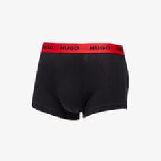 Hugo Boss Boxerky Trunk 3 Pack Black/ Red S S Černá