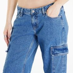 Calvin Klein Džíny Jeans Extreme Low Rise Baggy Jeans Denim Medium W30/L30 Modrá