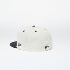 New Era Kšiltovka Atlanta Braves 59FIFTY Fitted Cap Chrome White 7 3/8 Béžová