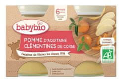 Babybio 2x Jablko s klementinkami 130 g