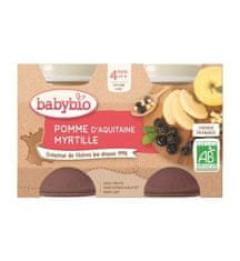 Babybio Příkrm jablko borůvky 2x 130 g