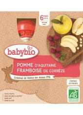 Babybio Jablko malina 4x 90 g