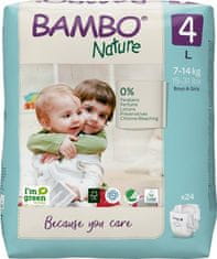 Bambo Nature Nature Pleny jednorázové 4 L (7-14 kg) 24 ks