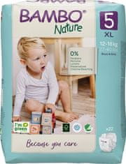 Bambo Nature Nature Pleny jednorázové 5 XL (12-18 kg) 22 ks