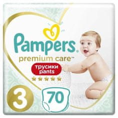 Pampers Premium Care Pants Kalhotky plenkové jednorázové 3 (6-11 kg) 70 ks