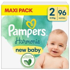 Pampers Pleny jednorázové Harmonie vel. 2 (96 ks) 4-8 kg