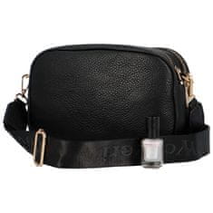 Coveri WORLD Trendy dámská koženková crossbody kabelka Coveri Billie, černá