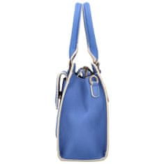 DIANA & CO Trendy dámská koženková kabelka do ruky Rivers, modrá
