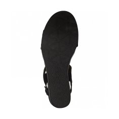 Marco Tozzi černé neformální otevřené sandály