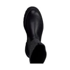 Marco Tozzi černé ležérní uzavřené kotníkové boty