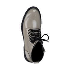 Tamaris béžové ležérní uzavřené kotníkové boty