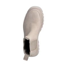 Tamaris béžové ležérní uzavřené kotníkové boty