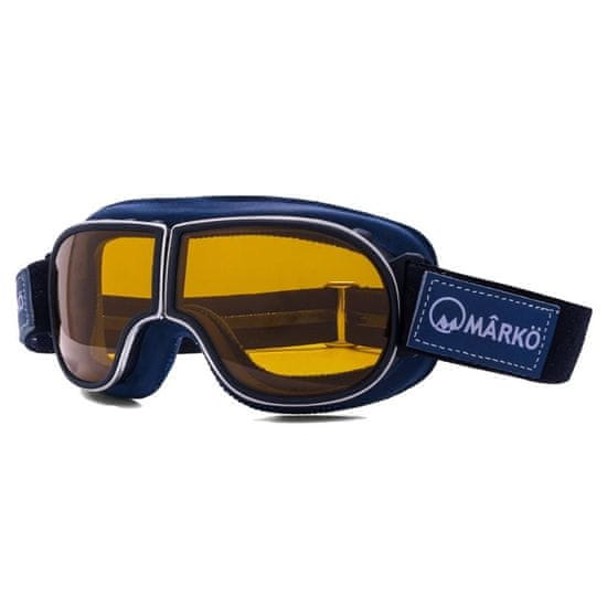 MÂRKÖ B3 retro Café Racer brýle s výměnitelnými skly modré