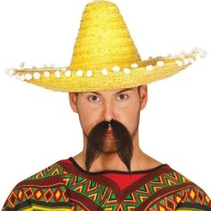 Guirca Mexico party - Klobouk Sombrero žluté 45 cm