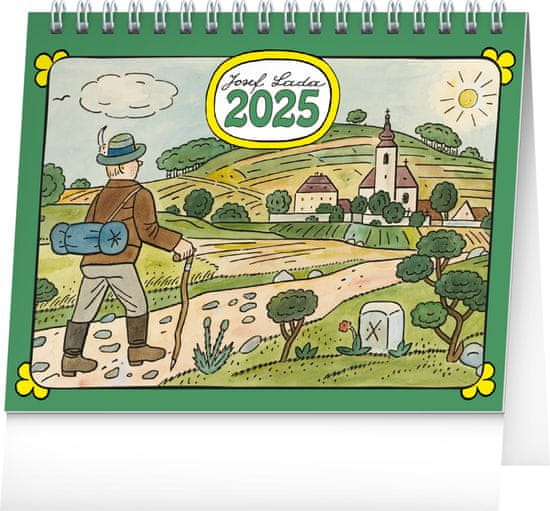 Grooters NOTIQUE Stolní kalendář Josef Lada 2025, 16,5 x 13 cm