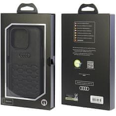 Audi AUDI hard obal na iPhone 15 PRO 6.1" Černý GT Synthetic Leather