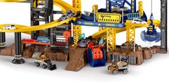 iMex Toys interaktivní garáž s jeřábem 80cm 2v1 Construction set 663-802
