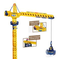 iMex Toys interaktivní garáž s jeřábem 80cm 2v1 Construction set 663-802