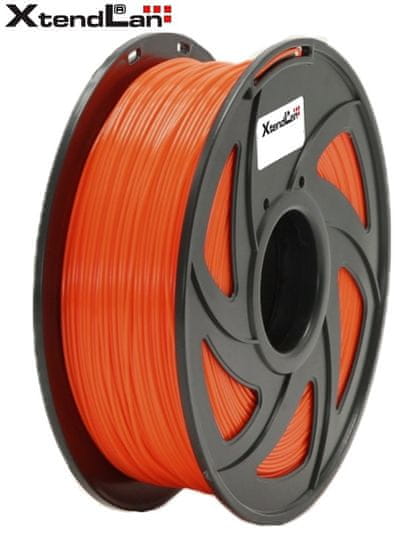 XtendLan PLA filament 1,75mm zářivě oranžový 1kg