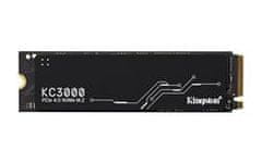 Kingston SSD 4096GB KC3000 PCIe 4.0 NVMe M.2 TLC (čtení/zápis: 7000/7000MB/s; 1M/1M IOPS)