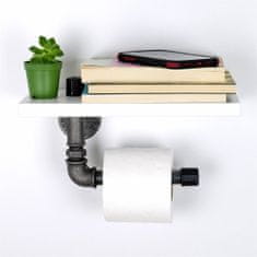 Kalune Design Držák toaletního papíru BORURAF LARM černý/bílý