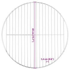 Vidaxl Grilovací rošt kulatý Ø 40 cm 304 nerezová ocel