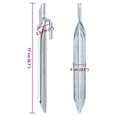 Vidaxl Stanové kolíky 24 ks ve tvaru V 17 cm Ø 20 mm pozinkovaná ocel