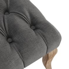 Vidaxl Jídelní židle 6 ks šedé lněný vzhled textil