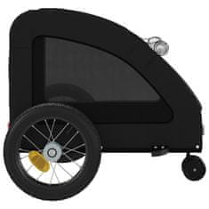 Petromila Vozík za kolo pro psa černý oxfordská tkanina a železo