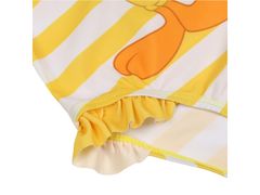 sarcia.eu Looney Tunes Tweety Dívčí plavky, žluté pruhované plavky 6-8 let 116-128 cm