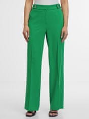 Orsay Zelené dámské straight kalhoty 44