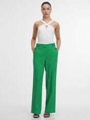 Orsay Zelené dámské straight kalhoty 44