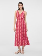 Orsay Tmavě růžové dámské midi šaty M