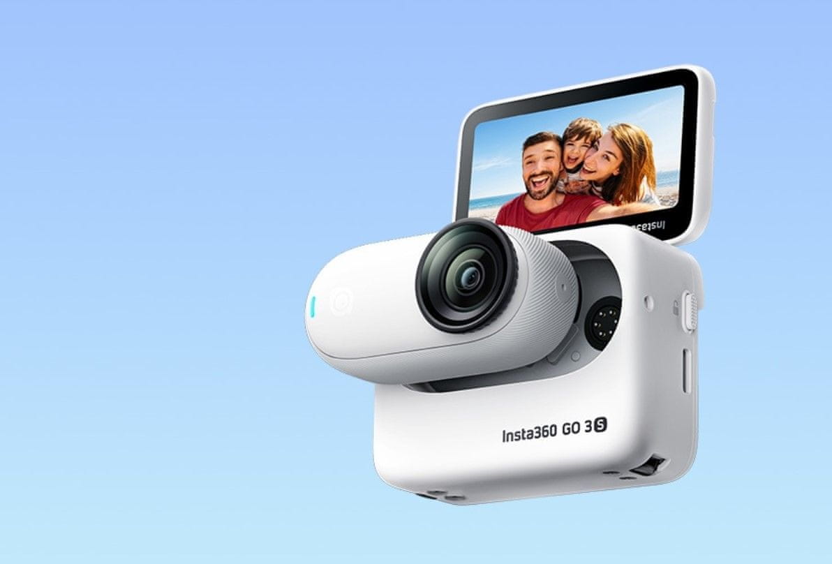  moderní akční kamera insta360 go 3s 4K vysoká kvalita fotografií a všech záběrů dlouhá výdrž baterie vodotěsná 