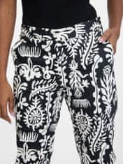 Orsay Černo-bílé dámské vzorované kalhoty 38