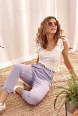 Fasardi Lilac S džínové džíny s elastickým pasem