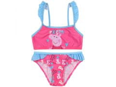 sarcia.eu Peppa Pig Dvoudílné plavky, růžové, dívčí plavky 4-5 let 104-110 cm