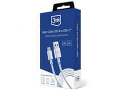 sarcia.eu 3mk Hyper Cable White Kabel USB-A na C 60W 3A 1.2m 