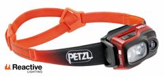 Petzl E095BB01 SWIFT RL LAMP ORANGE dobíjecí čelovka, oranžová