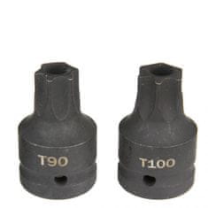 MAR-POL Hlavice rázové zástrčné 3/4" XZN M16, M18, TORX T70-T100, sada 6ks M58266