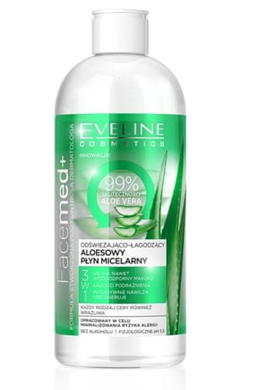 shumee Facemed+ 3v1 osvěžující a zklidňující aloe micelární fluid 400ml