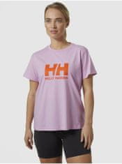 Helly Hansen Světle fialové dámské tričko HELLY HANSEN HH Logo T-Shirt 2.0 S