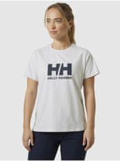 Helly Hansen Šedé melírované dámské tričko HELLY HANSEN HH Logo T-Shirt 2.0 XL