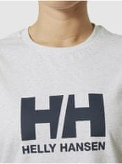 Helly Hansen Šedé melírované dámské tričko HELLY HANSEN HH Logo T-Shirt 2.0 XL